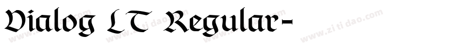 Vialog LT Regular字体转换